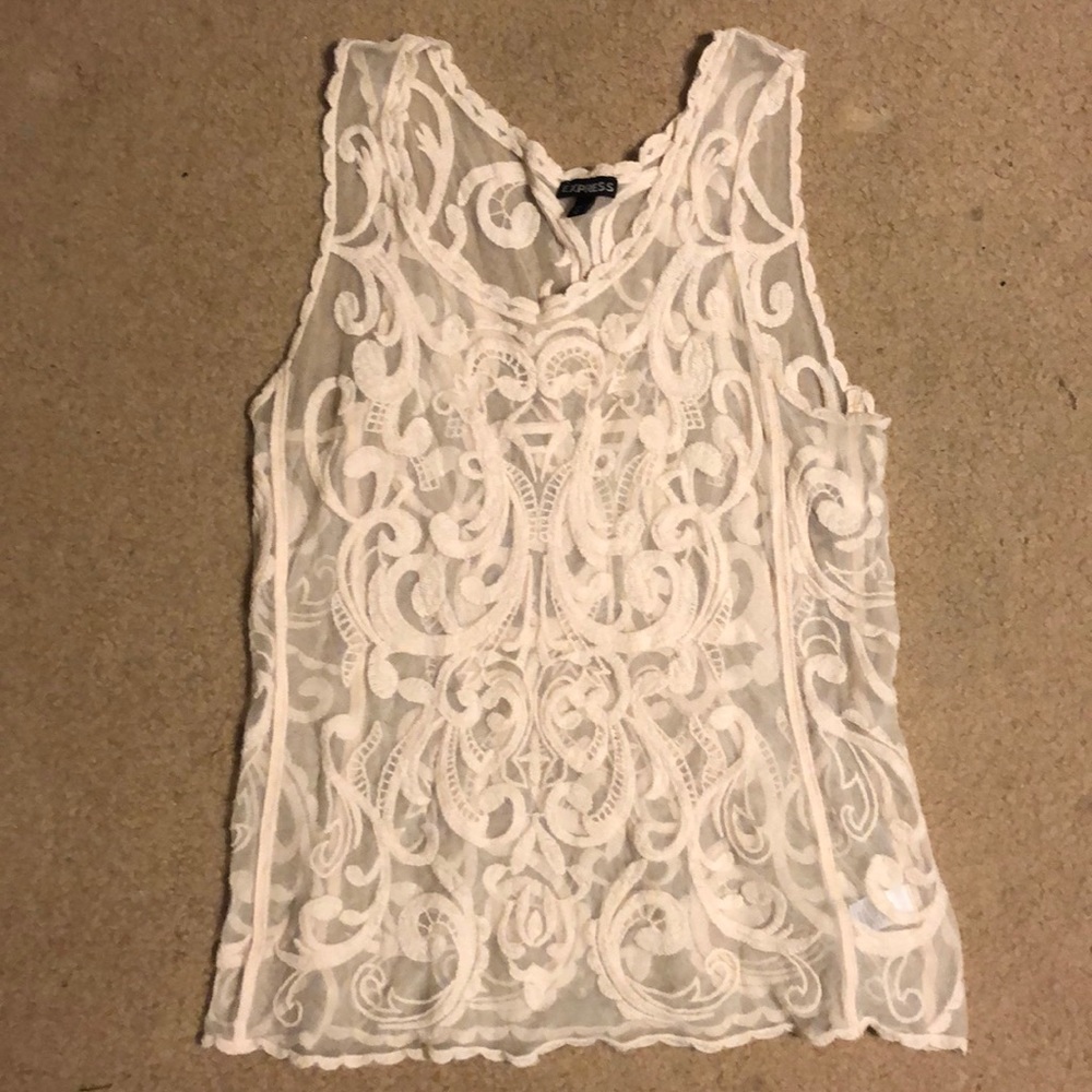 Lace tank top